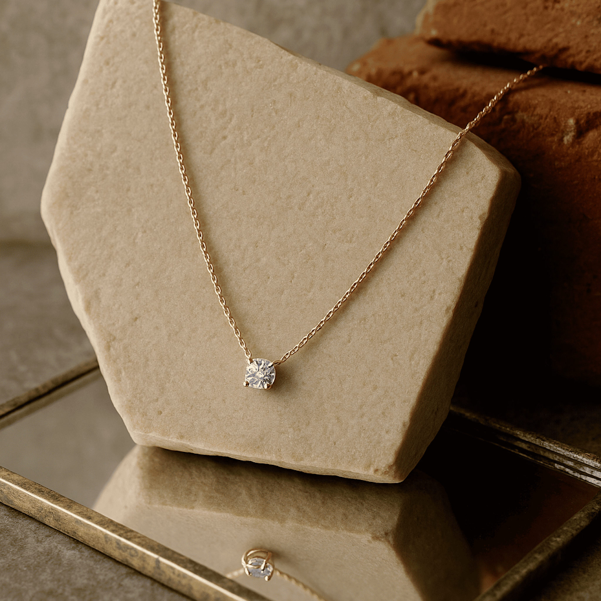 Solitaire Pendant Necklace