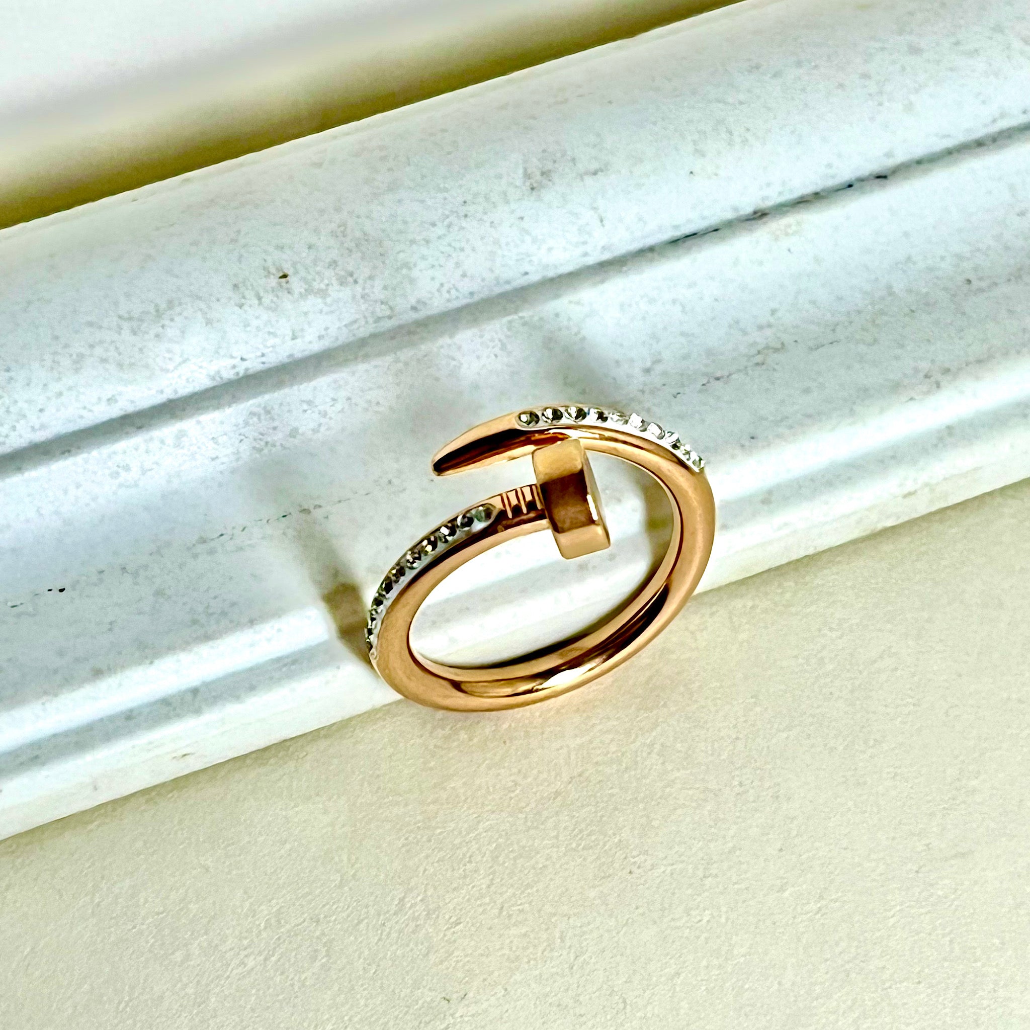 Nail Design Studded Ring