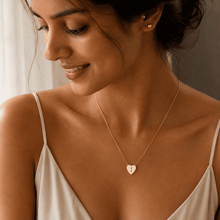 Amora Initial Heart Necklace 