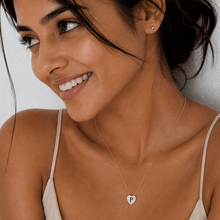 Amora Initial Heart Necklace 