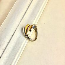 Dual - Tone Spiral Ring - KINYOI