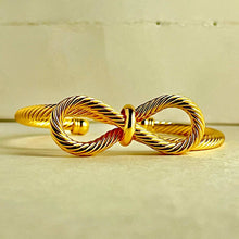 Elegant Twisted Bow Cuff Bracelet - KINYOI