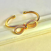 Elegant Twisted Bow Cuff Bracelet - KINYOI
