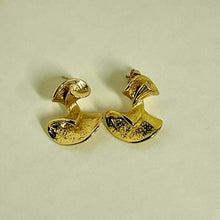 Gold Plated Abstract Stud Earrings - KINYOI
