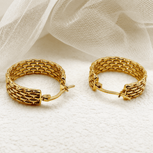 Golden Weave Hoops - KINYOI