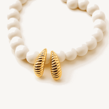 Twist Gold Plated Stud Earrings - KINYOI